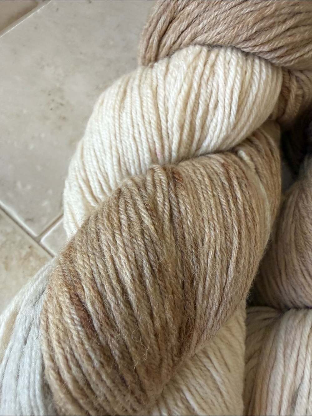 Cloudborn Fibers Merino Superwash Sock Twist Handpaints Yarn - Coffee With Milk - Picture 8 of 8
